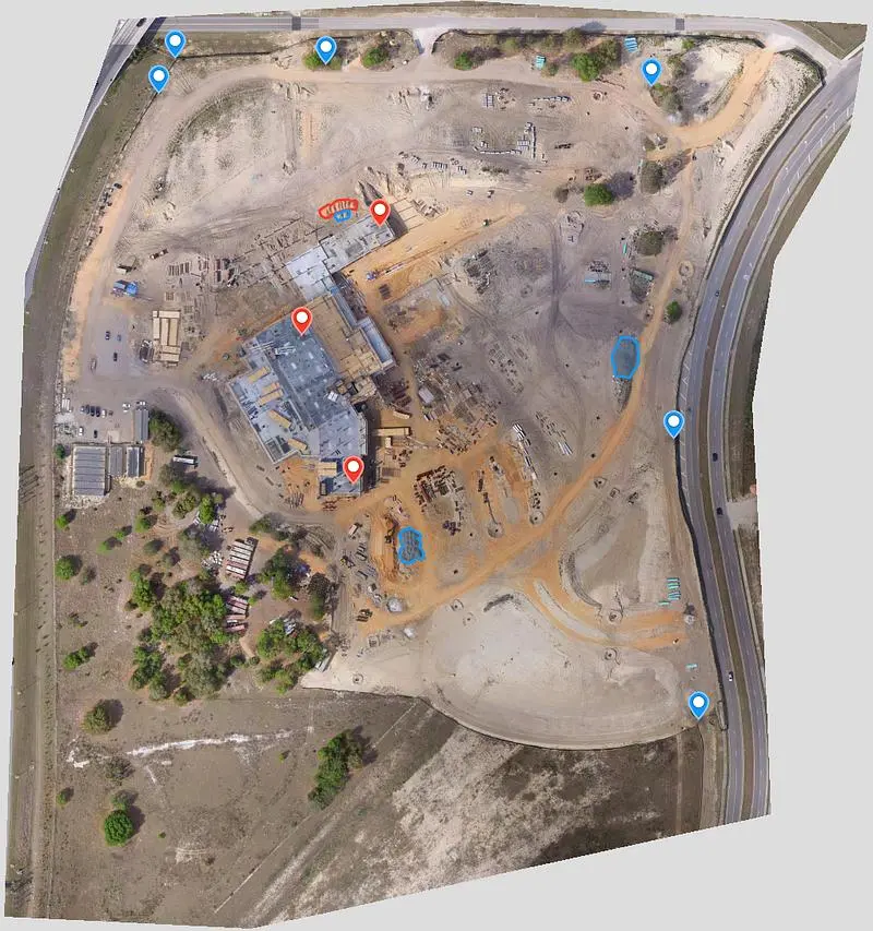 Orthomosaic mapping and site coordination