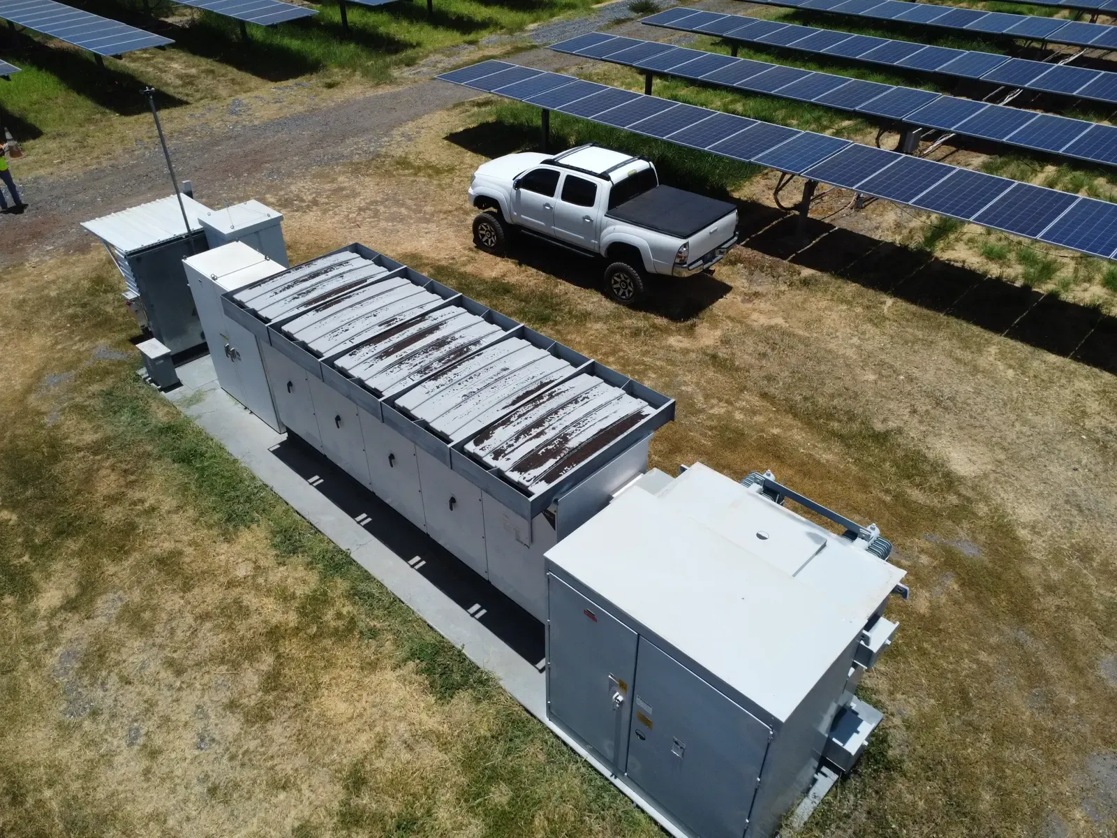 Aerial record of solar restoration work